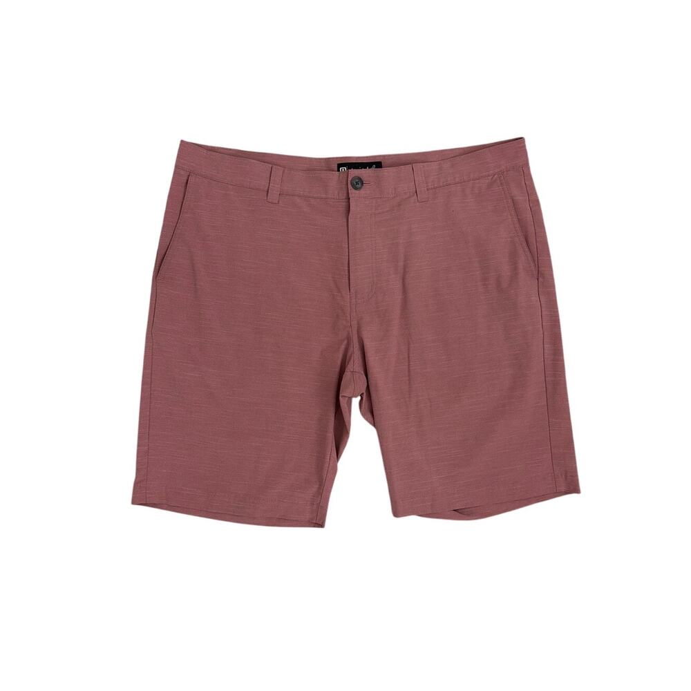 Travis Mathew Dri-Fit Pink Hybrid Athletic Performance Golf Shorts Size Men's 40